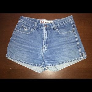 Denim high waisted shorts